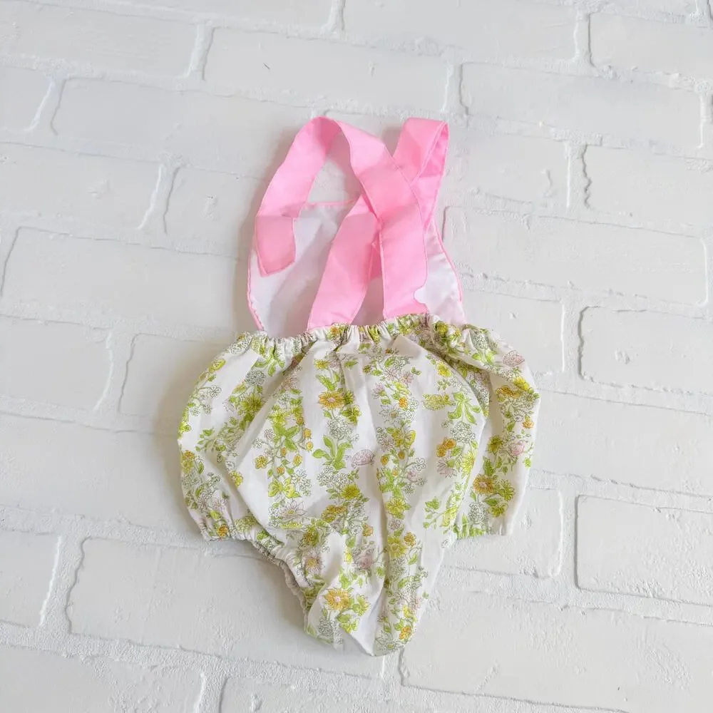 Adorable Vintage Baby Girl Clothes or Doll Pastel Dress Romper Set of 5